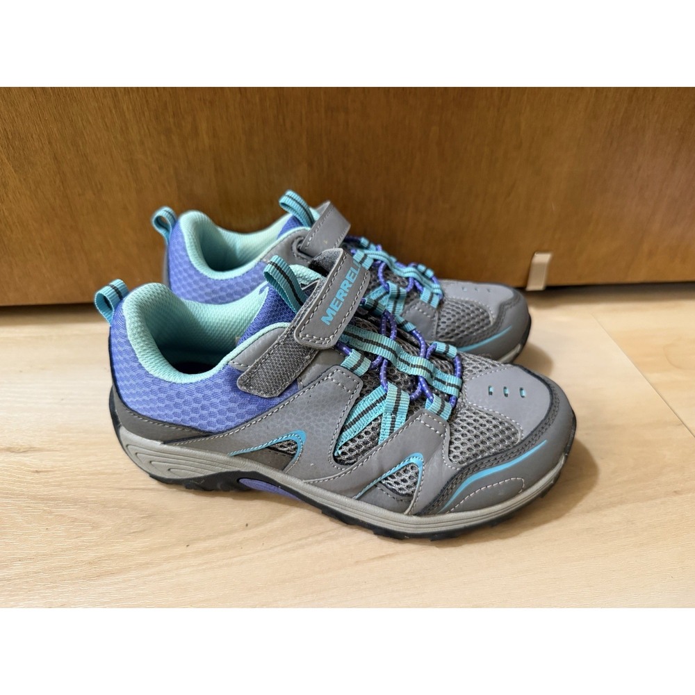 Merrell Big Kid Trail Quest Hiking Sneakers Grey Blue MY57111 Size 2